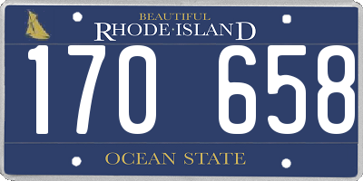 RI license plate 170658