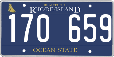 RI license plate 170659