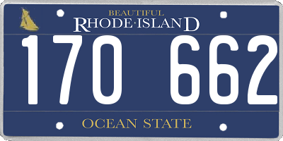 RI license plate 170662