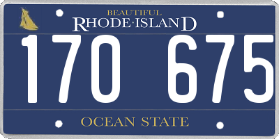 RI license plate 170675