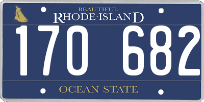RI license plate 170682