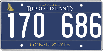RI license plate 170686