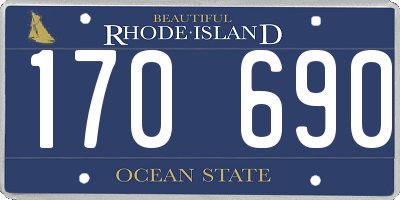 RI license plate 170690