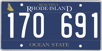 RI license plate 170691