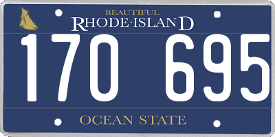 RI license plate 170695