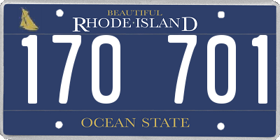RI license plate 170701