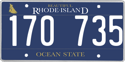 RI license plate 170735