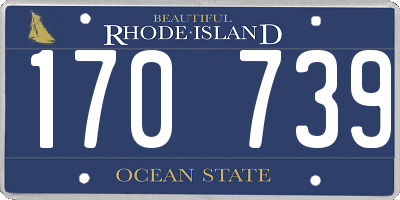 RI license plate 170739