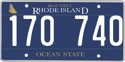 RI license plate 170740