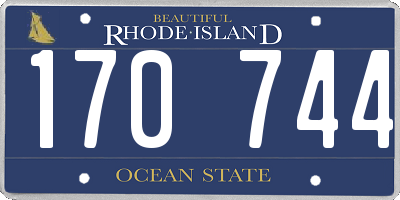 RI license plate 170744