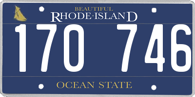 RI license plate 170746