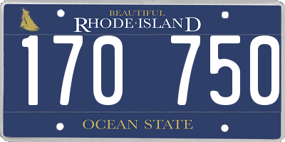 RI license plate 170750