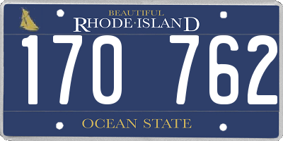 RI license plate 170762