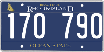 RI license plate 170790