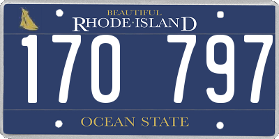 RI license plate 170797