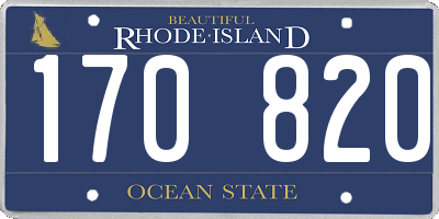 RI license plate 170820