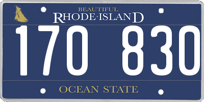 RI license plate 170830