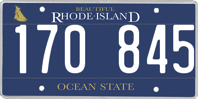 RI license plate 170845