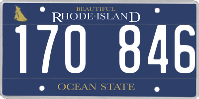 RI license plate 170846