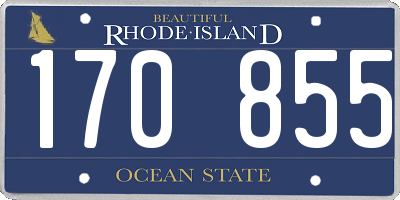RI license plate 170855