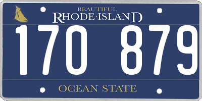 RI license plate 170879