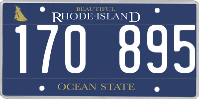 RI license plate 170895