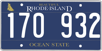 RI license plate 170932