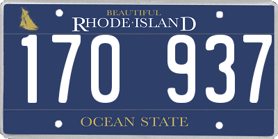 RI license plate 170937