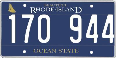 RI license plate 170944