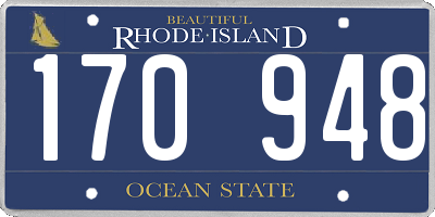 RI license plate 170948