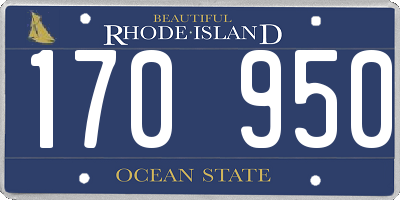 RI license plate 170950