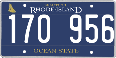 RI license plate 170956