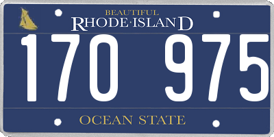 RI license plate 170975