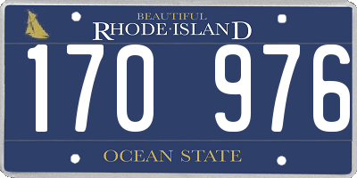 RI license plate 170976