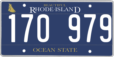 RI license plate 170979