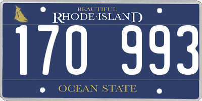 RI license plate 170993