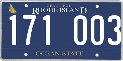 RI license plate 171003