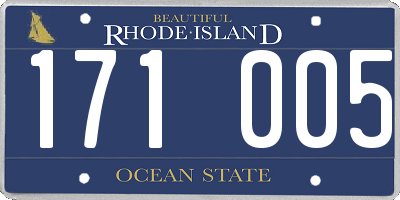 RI license plate 171005