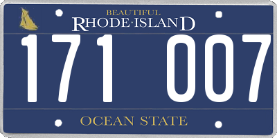 RI license plate 171007