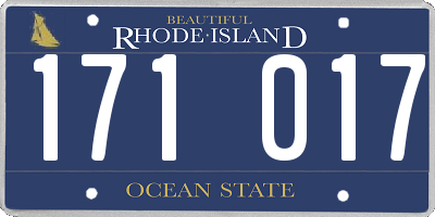 RI license plate 171017