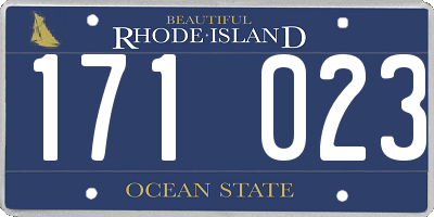 RI license plate 171023