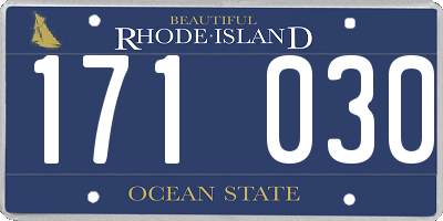 RI license plate 171030