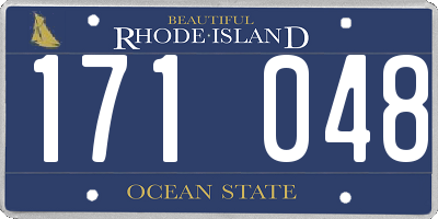 RI license plate 171048