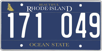 RI license plate 171049