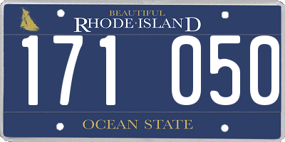 RI license plate 171050
