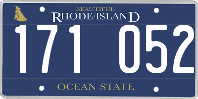 RI license plate 171052