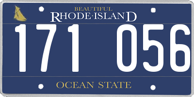 RI license plate 171056