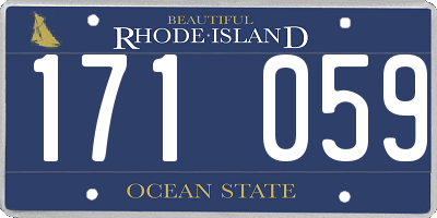 RI license plate 171059