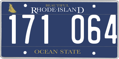 RI license plate 171064