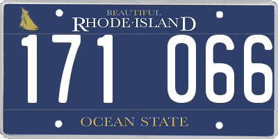 RI license plate 171066